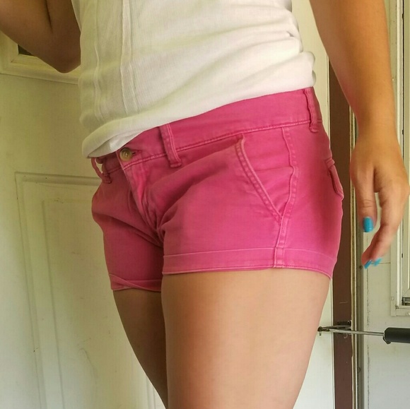 Pink Jean Booty Shorts - Picture 3 of 5